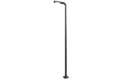 Round LED pole 8 ft. Zagreb OD 4 (Aluminum+powder coating) One side 30W 4050Lm